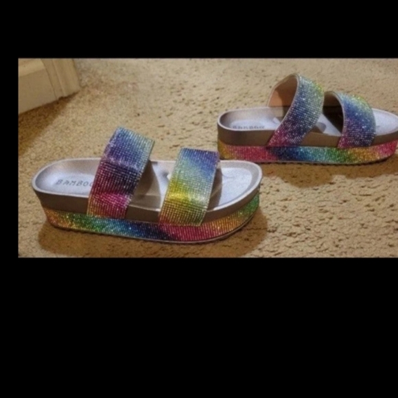 ♥︎New Rhinestone Platform Sandals♥︎ - Picture 11 of 12